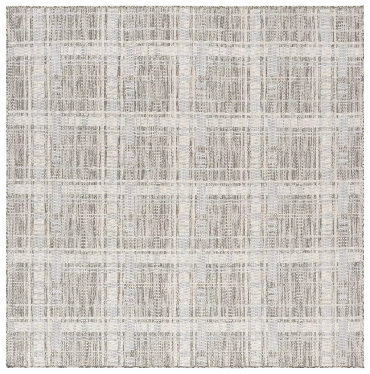 Safavieh Beach House 6'-7" x 6'-7" Rug in Grey / Ivory