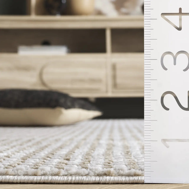 Safavieh Slate 700 4'-0" x 6'-0" Rug in Beige / Ivory Grey