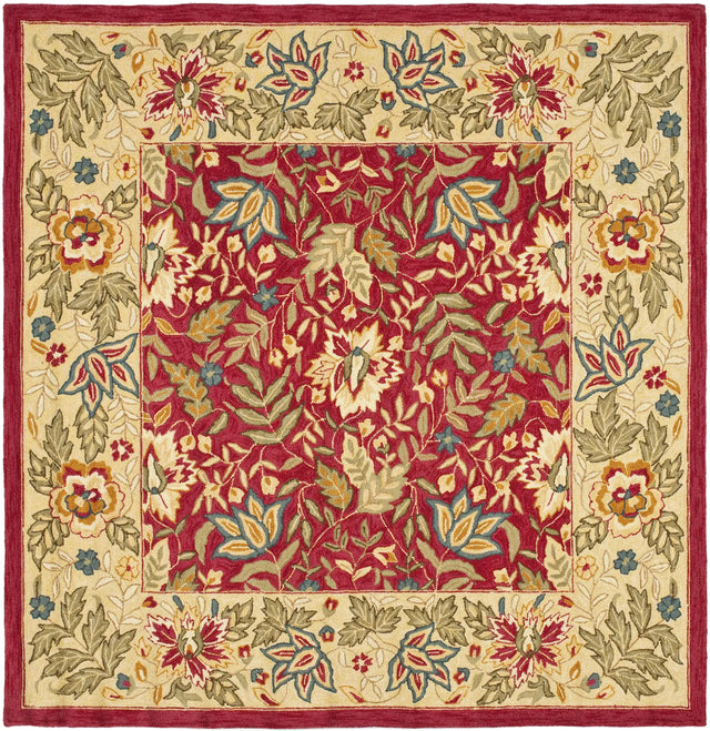 Safavieh Chelsea 6'-0" x 6'-0" Rug in Red / Ivory
