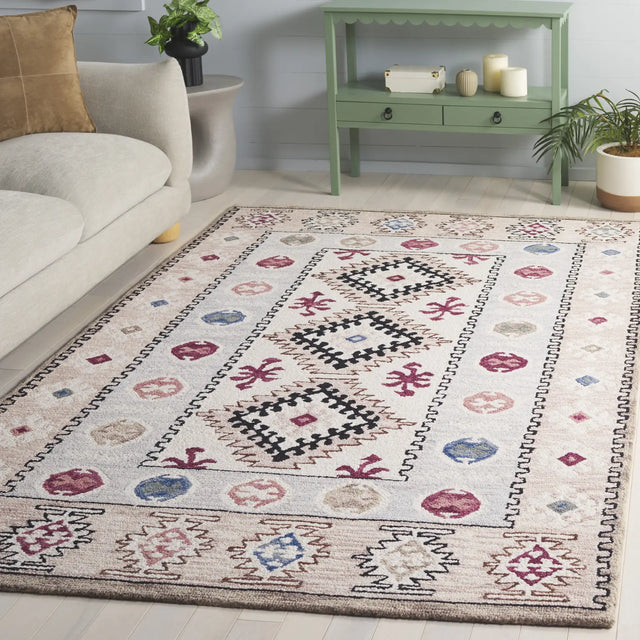 Safavieh Metro 4'-0" x 6'-0" Rug in Ivory / Rust