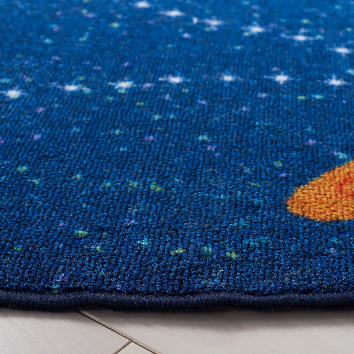 Safavieh Kids Playhouse 200 5'-0" x 5'-0" Rug in Navy / Gold