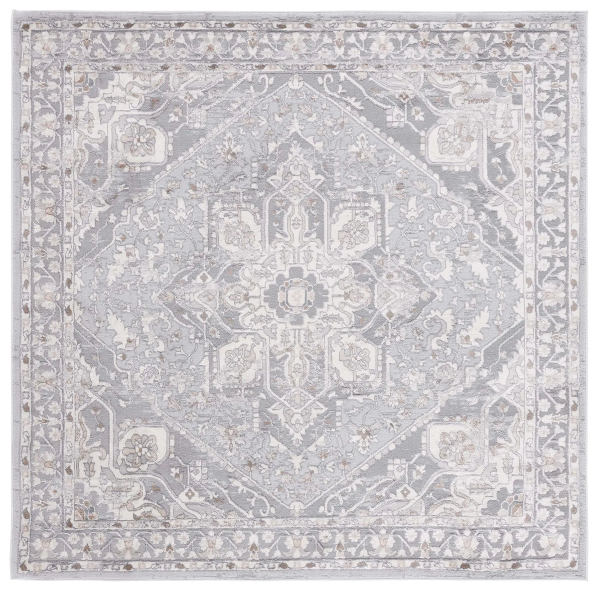 Safavieh Eternal 6'-7" x 6'-7" Rug in Grey / Beige
