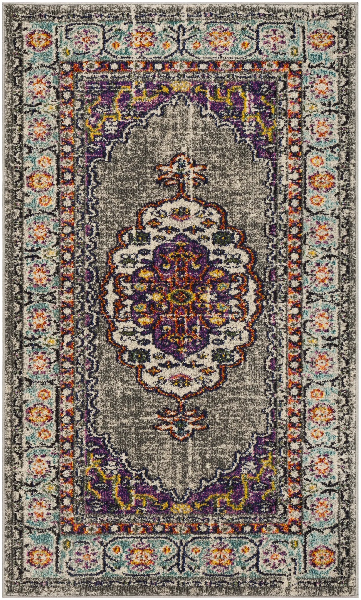 Safavieh Monaco 3'-0" x 5'-0" Rug in Violet / Light Blue