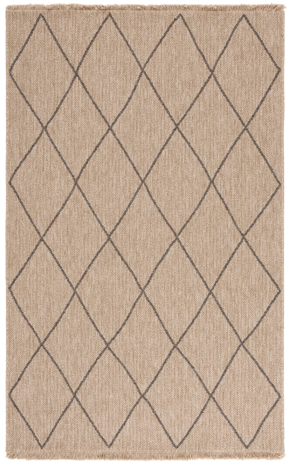 Safavieh Retreat 4'-0" x 6'-0" Rug in Natural / Black