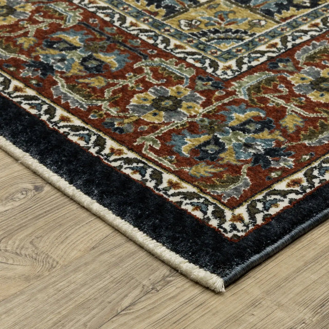 Oriental Weavers Sphinx Vivian VI06C Multi Rugs - corner detail