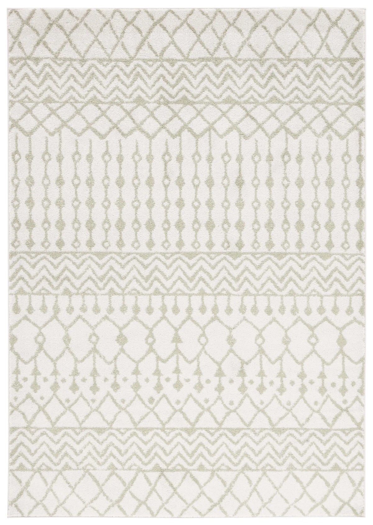Safavieh Tulum 4'-0" x 6'-0" Rug in Ivory / Sage