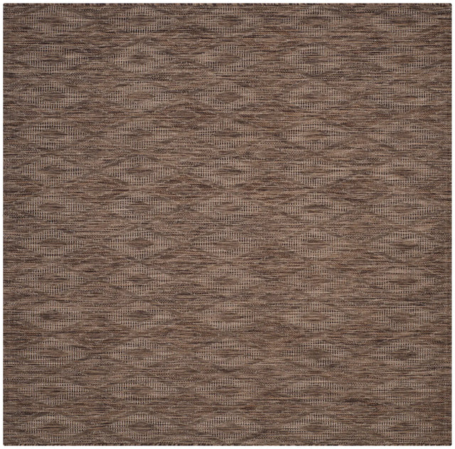 Safavieh Courtyard 6'-7" x 6'-7" Rug in Brown / Brown