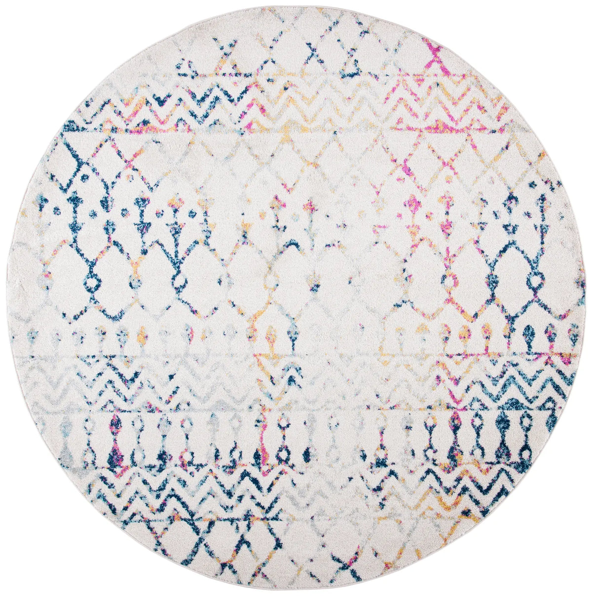 Safavieh Tulum 10'-0" x 10'-0" Rug in Ivory / Blue