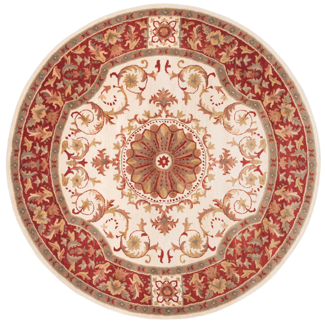 Safavieh Empire 6'-0" x 6'-0" Rug in Ivory / Red