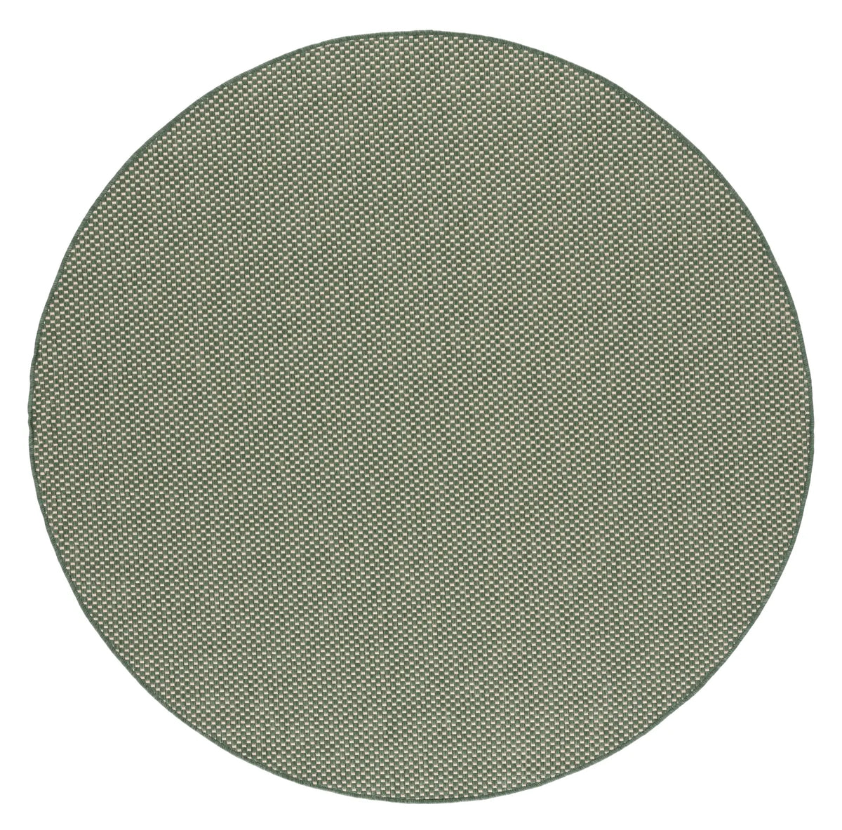 Safavieh Courtyard 6'-7" x 6'-7" Rug in Dark Green / Beige