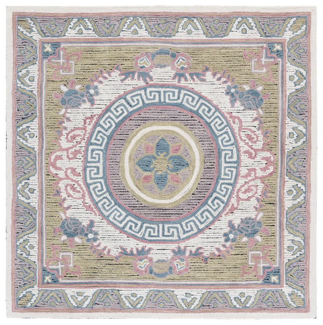 Safavieh Savonnerie 6'-0" x 6'-0" Rug in Ivory / Beige