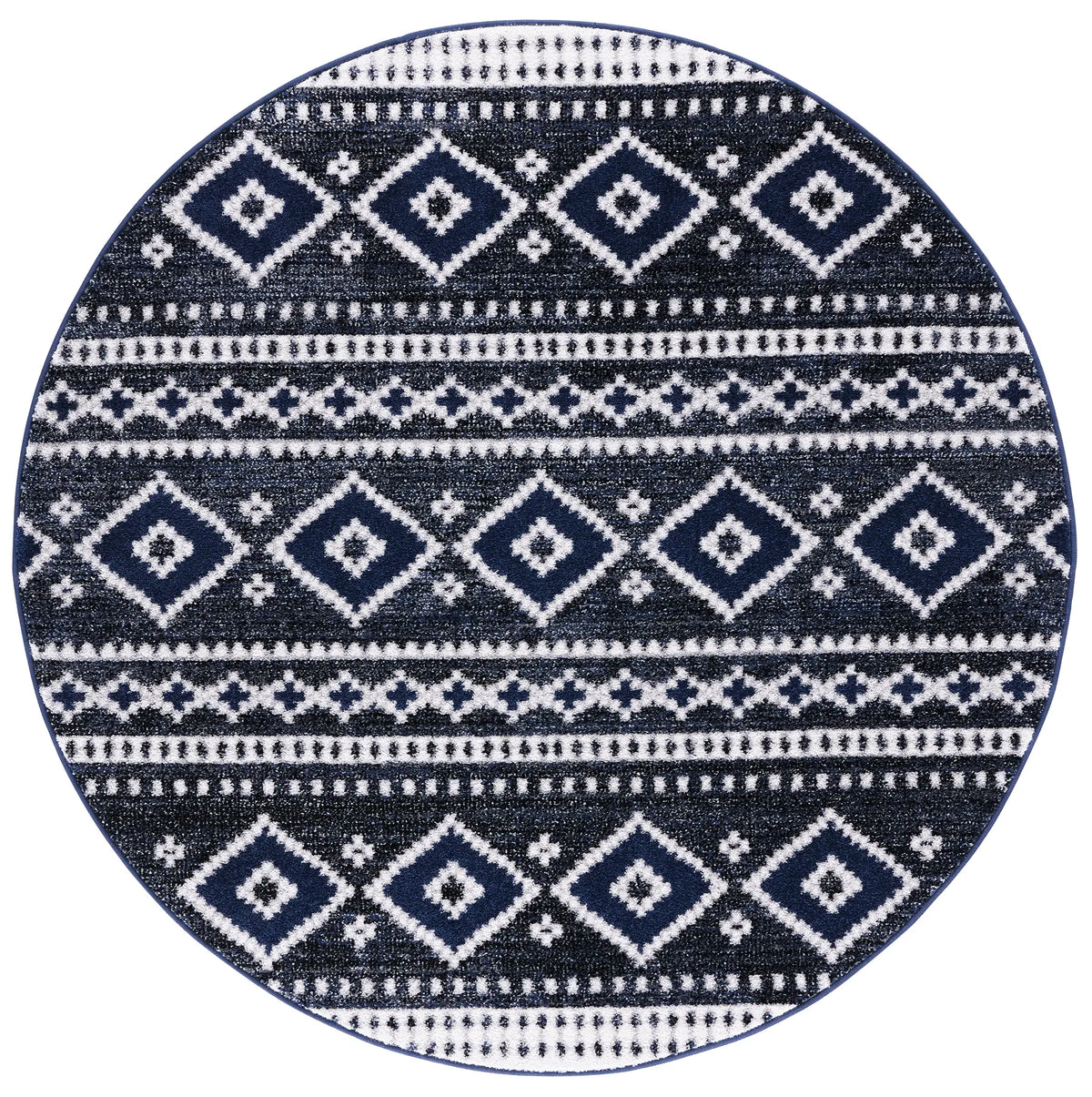 Safavieh Adirondack 6'-0" x 6'-0" Rug in Dark Grey / Ivory
