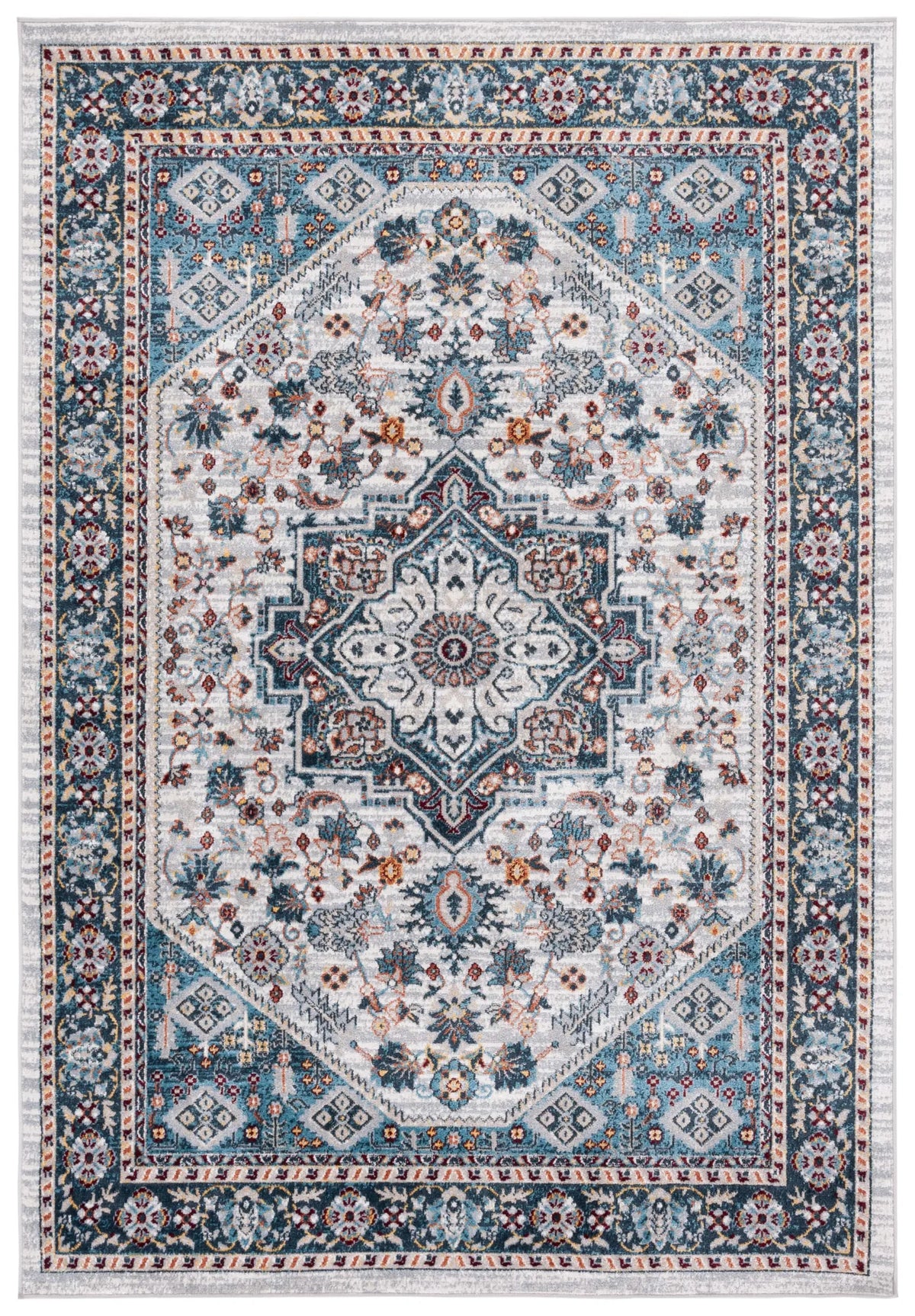 Safavieh Bayside 4'-0" x 6'-0" Rug in Blue / Grey