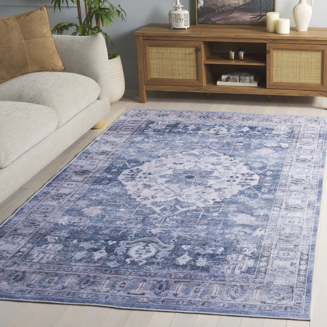 Safavieh Tucson 4'-0" x 6'-0" Rug in Blue / Grey