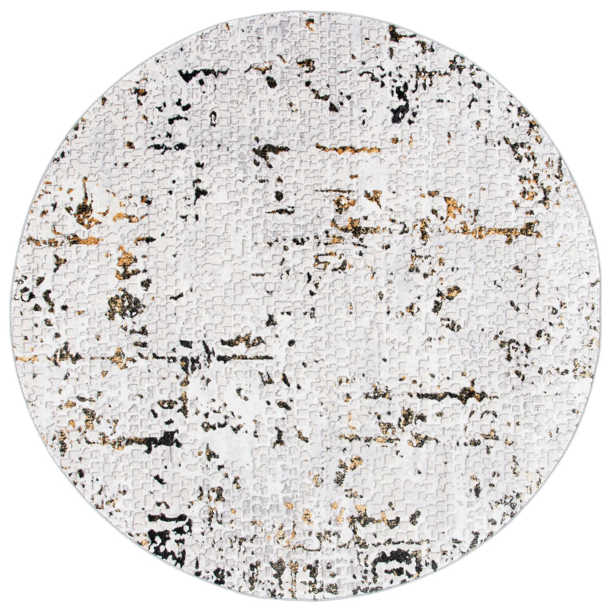 Safavieh Amelia 6'-7" x 6'-7" Rug in Grey / Gold