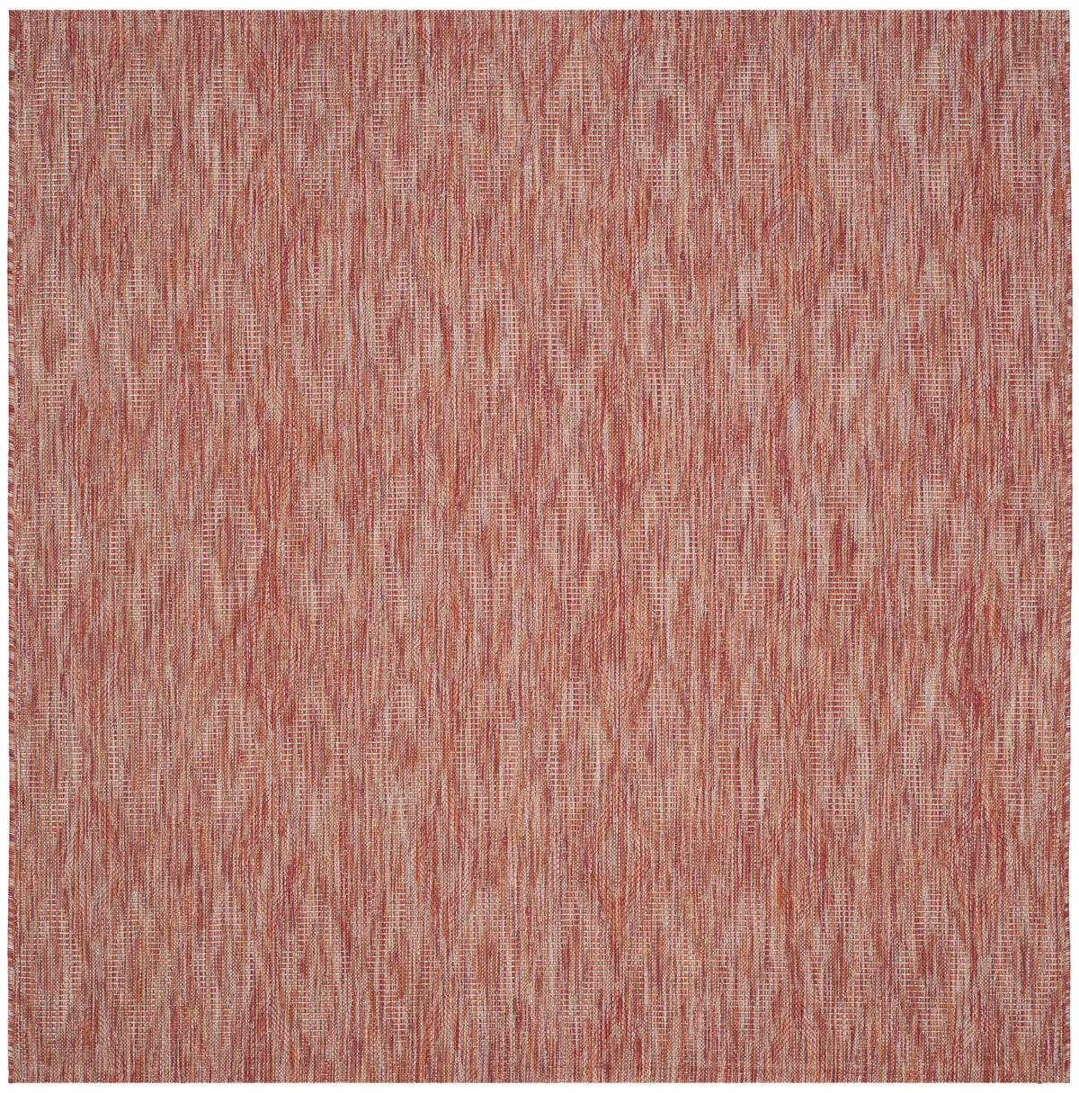 Safavieh Courtyard 6'-7" x 6'-7" Rug in Red / Red