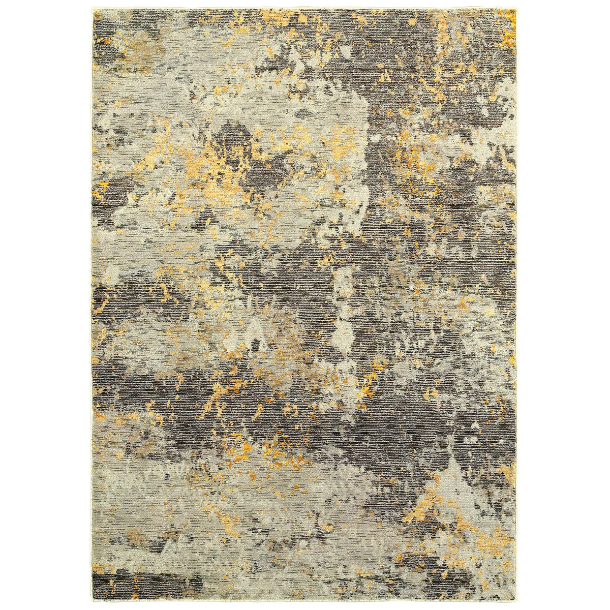Oriental Weavers Sphinx Evolution 8025B Grey/Gold Rugs - main flat
