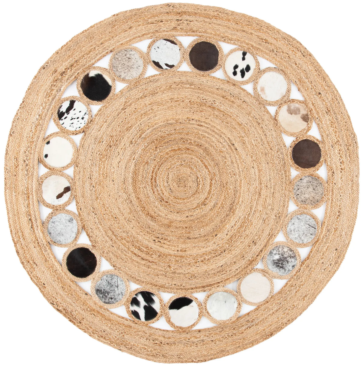 Safavieh Natural Fiber 5'-0" x 5'-0" Rug in Beige / Silver