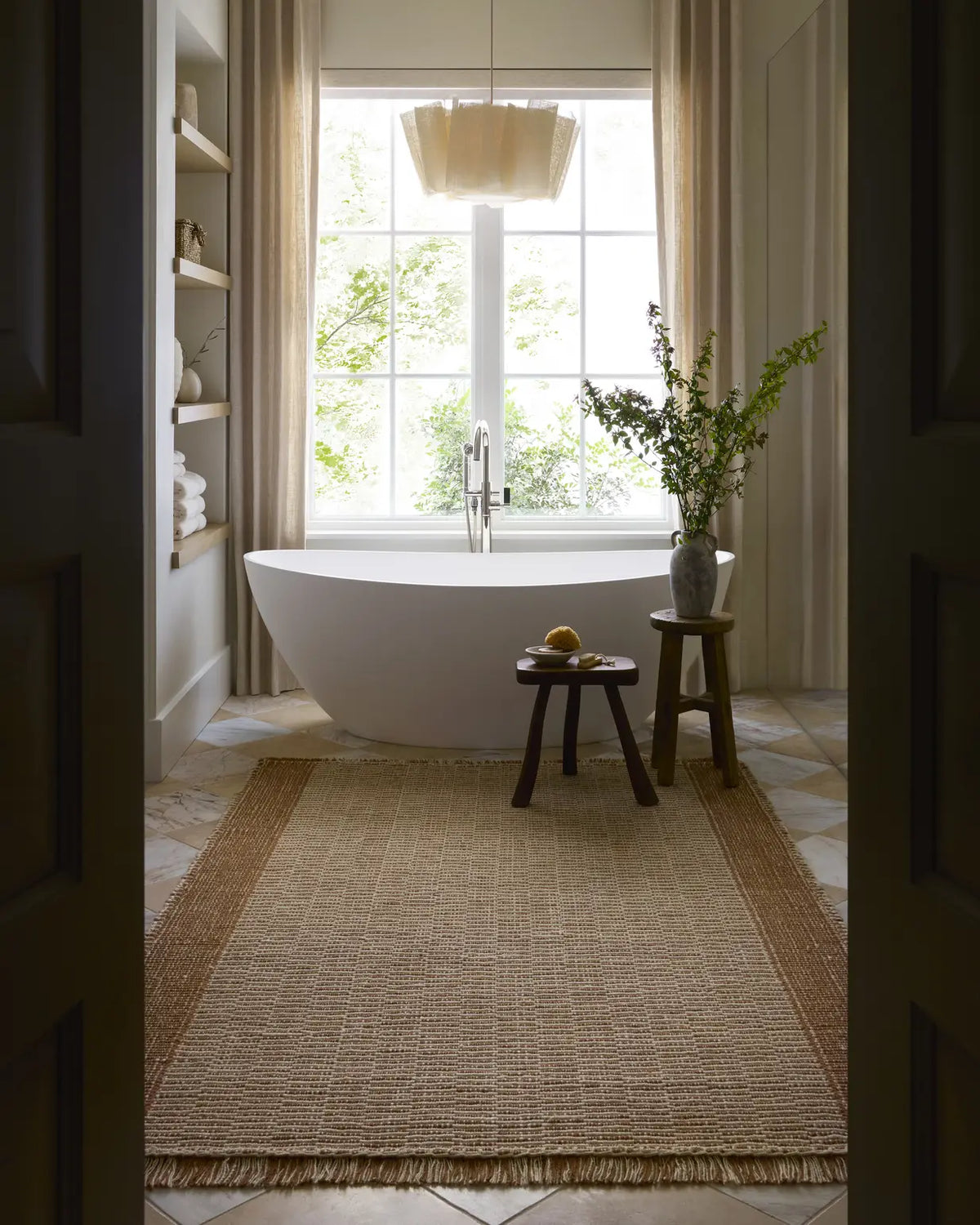 Loloi Sigrid SIG-04 Cinnamon / Ivory Rug - room scene 1