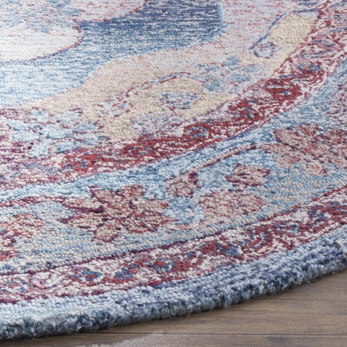 Safavieh Vintage Oushak 6'-0" x 6'-0" Rug in Blue
