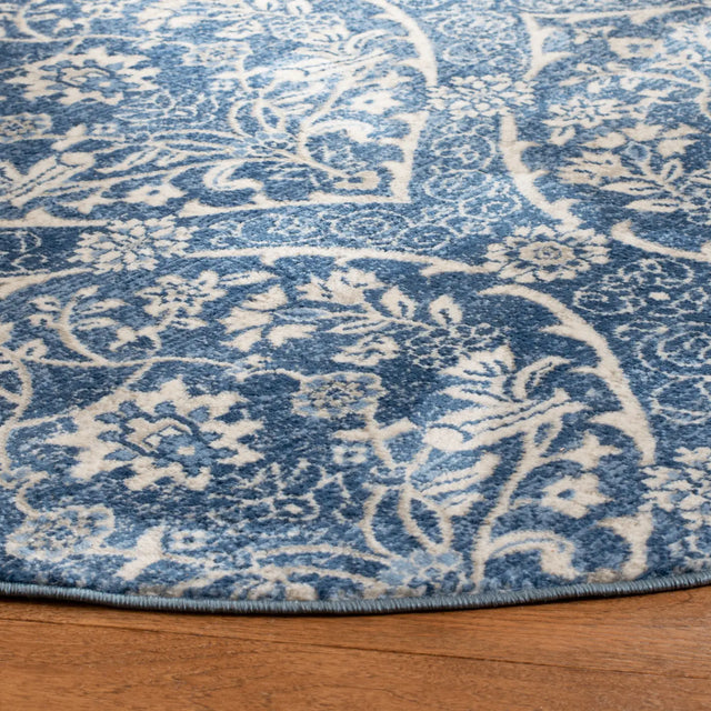 Safavieh Brentwood 5'-0" x 5'-0" Rug in Navy / Light Grey
