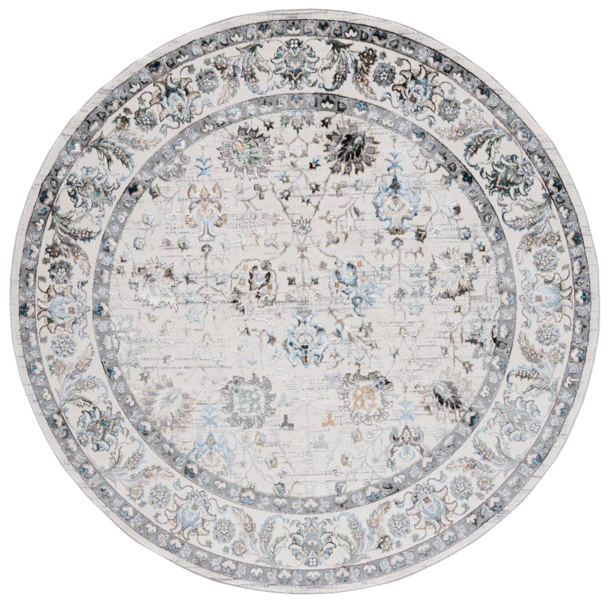 Safavieh Bel Air 6'-7" x 6'-7" Rug in Grey / Beige
