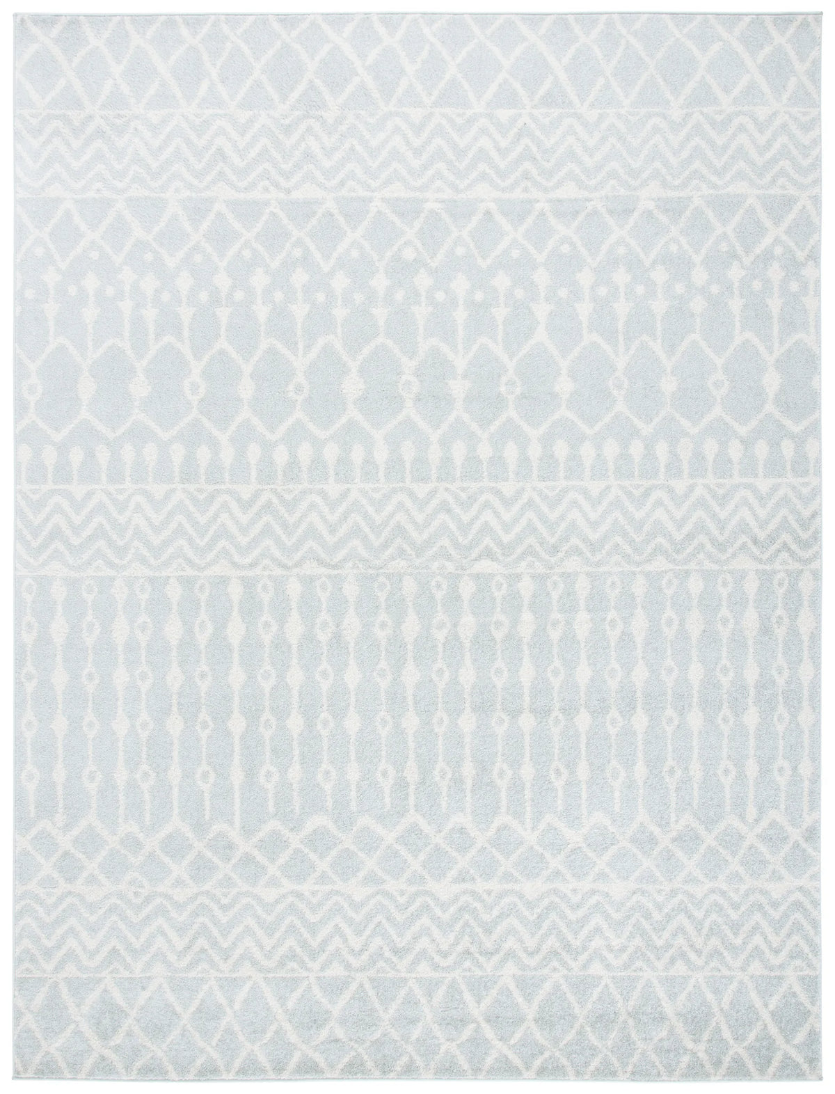 Safavieh Tulum 10'-0" x 13'-0" Rug in Light Grey / Ivory