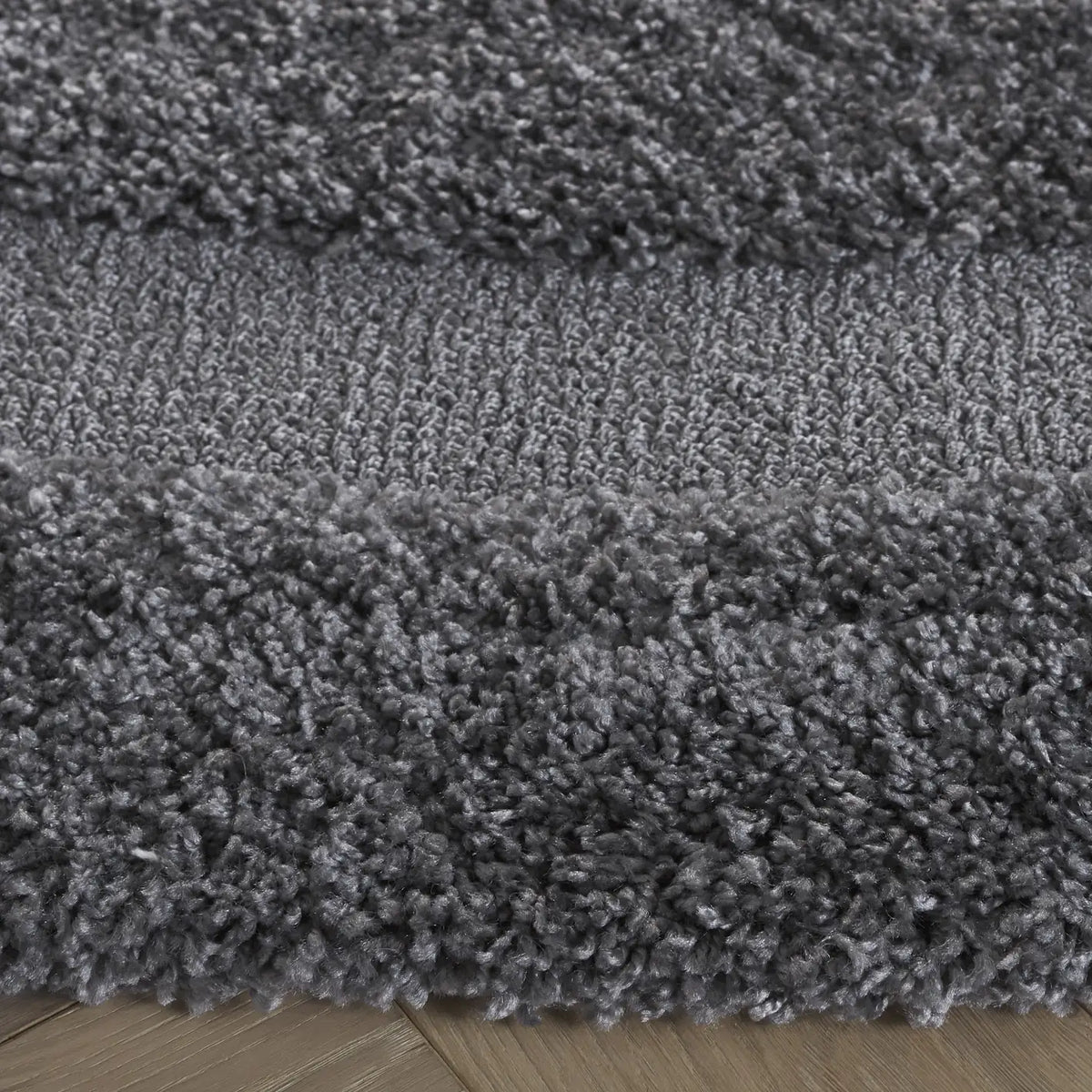 Safavieh Florida Shag 5'-0" x 5'-0" Rug in Grey / Grey
