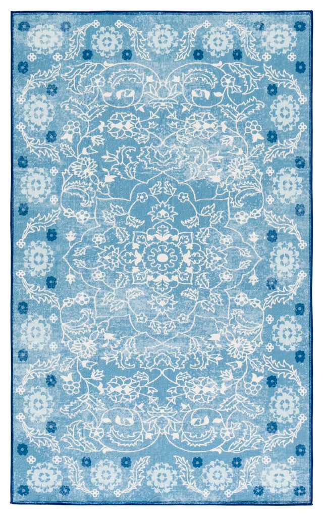 Safavieh Martha Stewart Washable 3'-0" x 5'-0" Rug in Blue / Beige