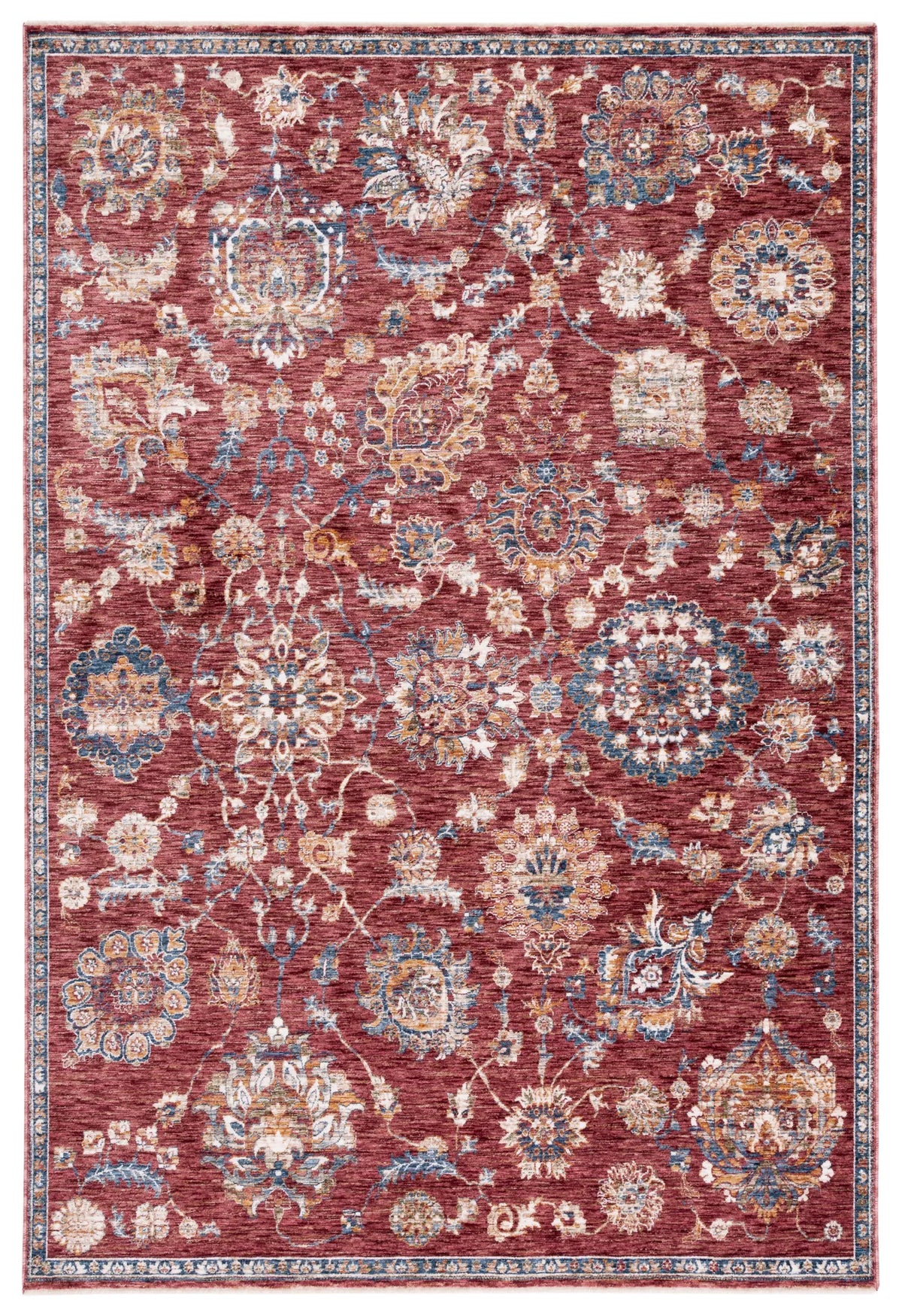 Safavieh Heirloom 700 4'-0" x 6'-0" Rug in Rust / Ivory