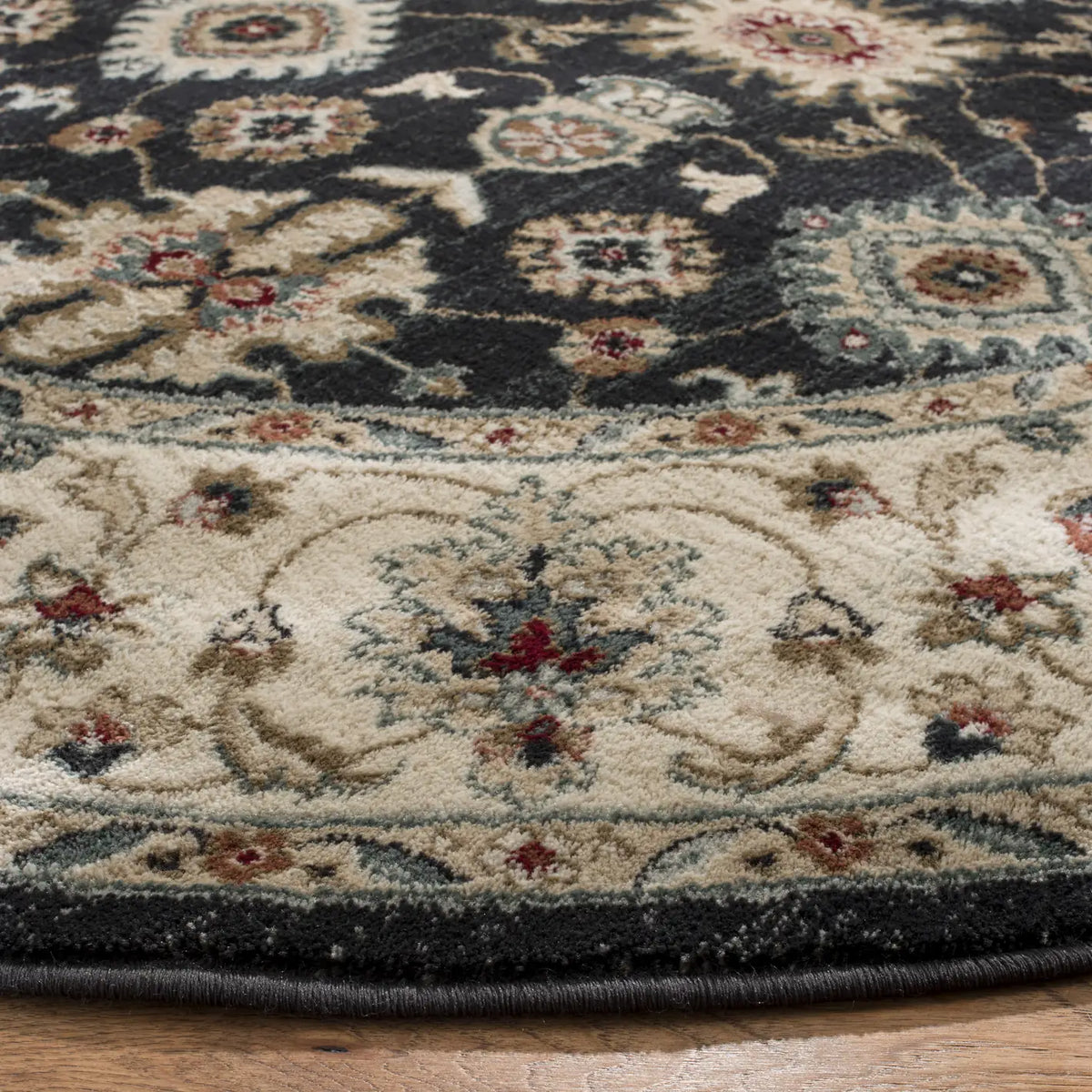 Safavieh Lyndhurst 7'-0" x 7'-0" Rug in Navy / Creme