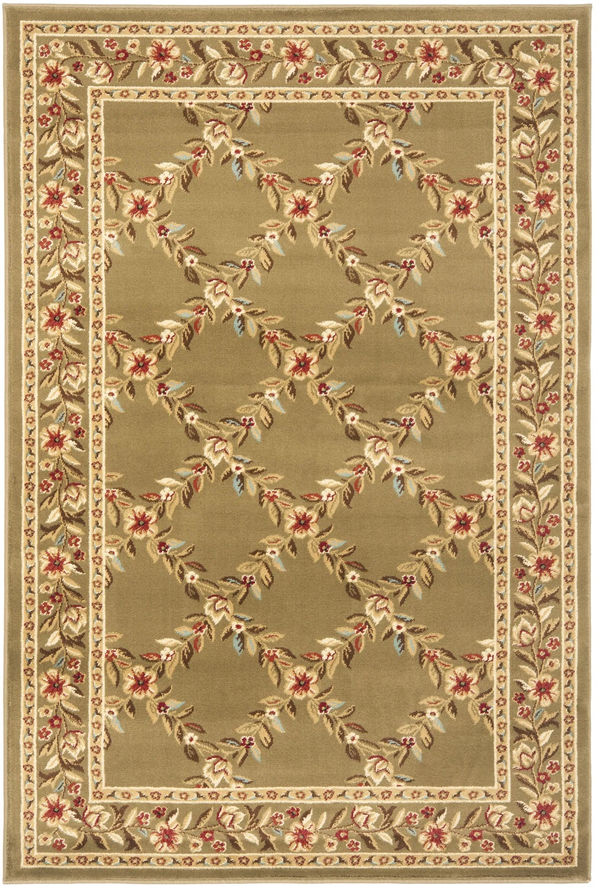 Safavieh Lyndhurst 3'-3" x 5'-3" Rug in Green / Green
