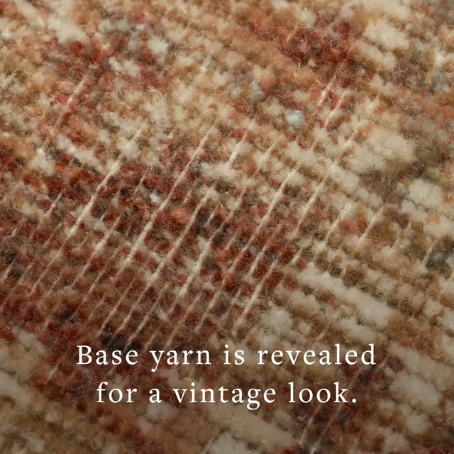 Loloi Heritage Her-03 Brick/Multi Rug - macro detail