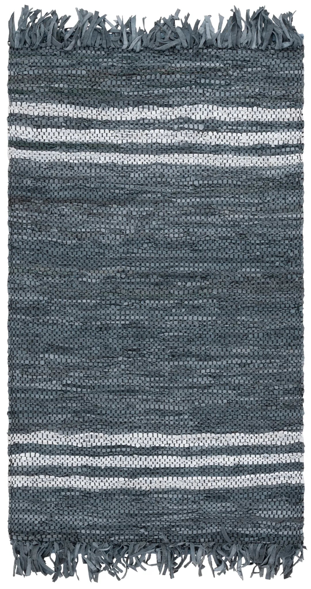 Safavieh Vintage Leather 3'-0" x 5'-0" Rug in Grey / Ivory