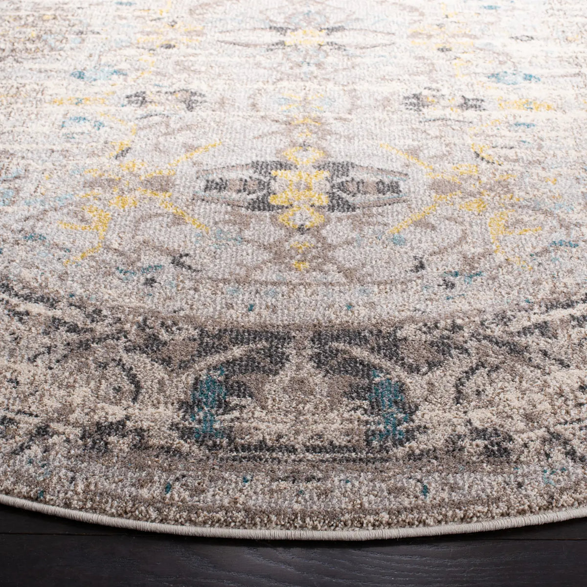 Safavieh Monaco 5'-0" x 5'-0" Rug in Grey / Multi