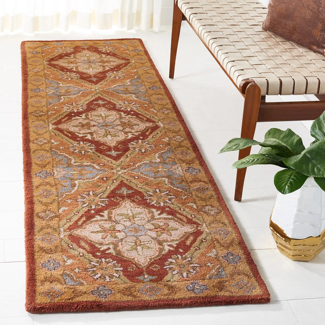 Safavieh Heritage 2'-3" x 8'-0" Rug in Rust