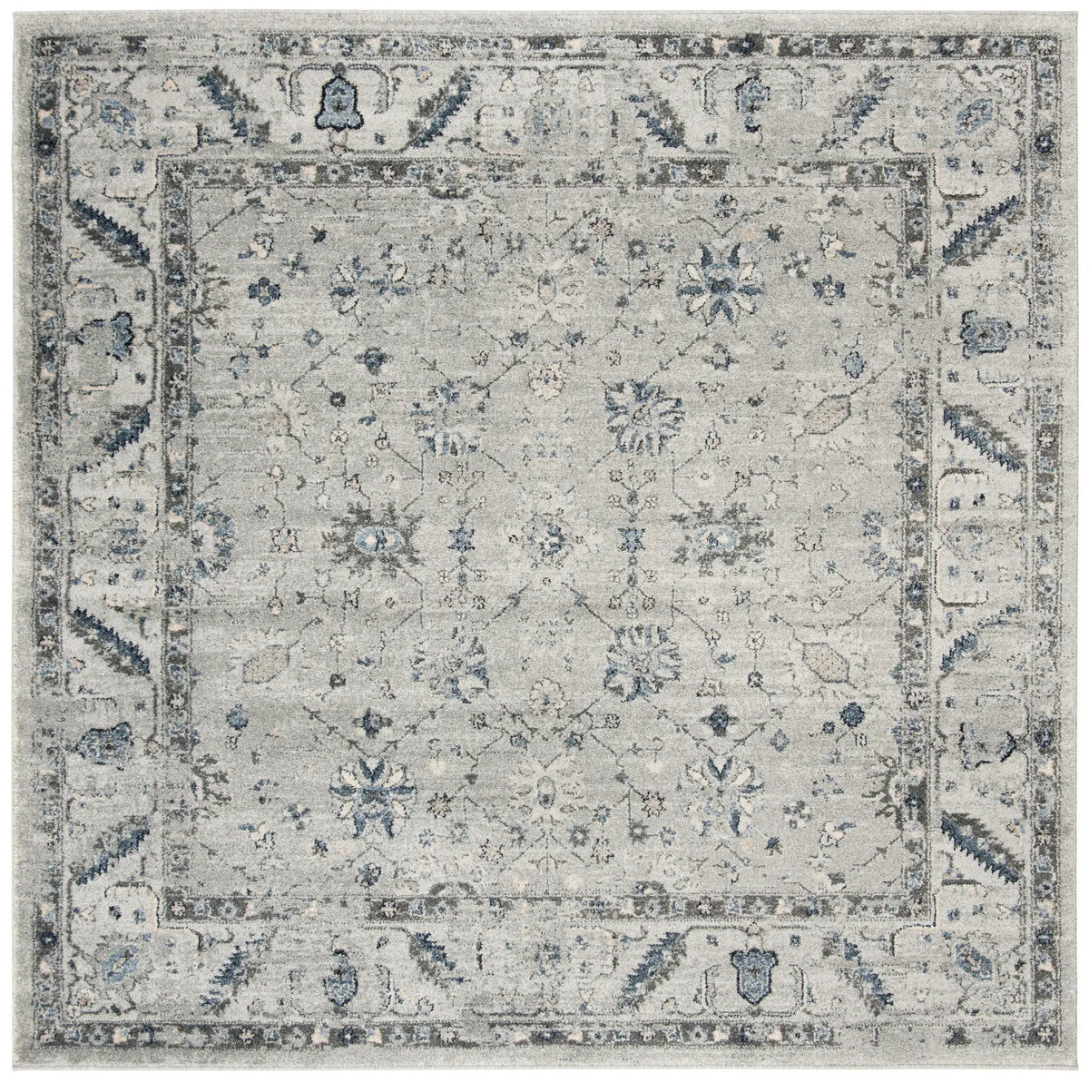 Safavieh Charleston 6'-7" x 6'-7" Rug in Grey / Dark Grey