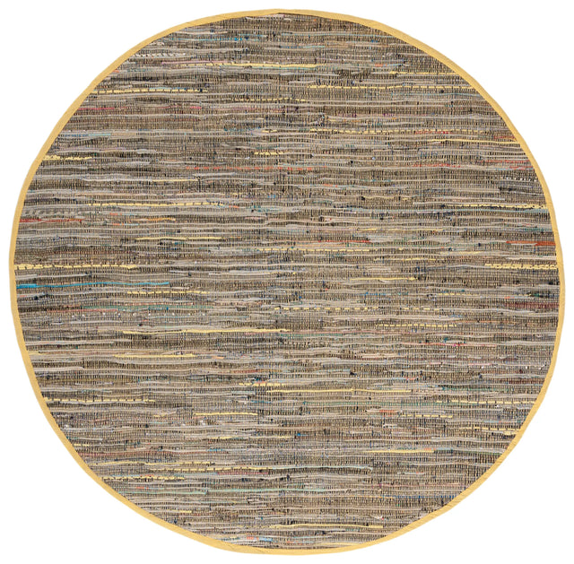 Safavieh Rag Rug 6'-0" x 6'-0" Rug in Yellow / Multi