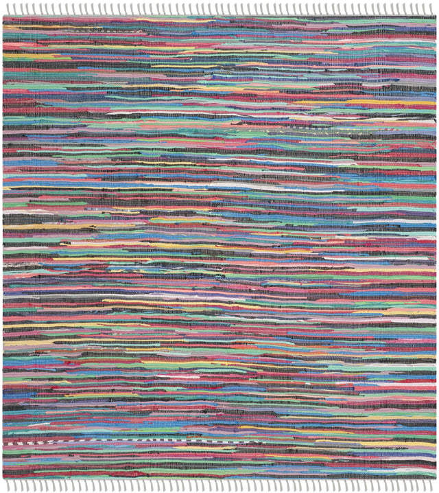 Safavieh Rag Rug 6'-0" x 6'-0" Rug in Grey / Multi