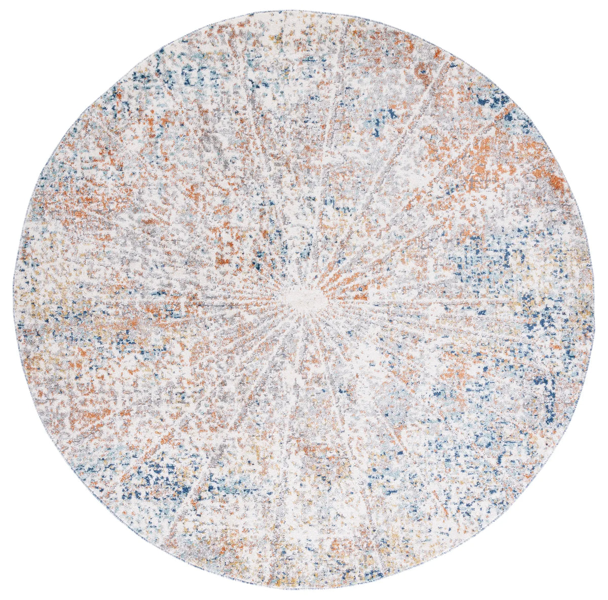 Safavieh Aston 6'-7" x 6'-7" Rug in Ivory / Navy