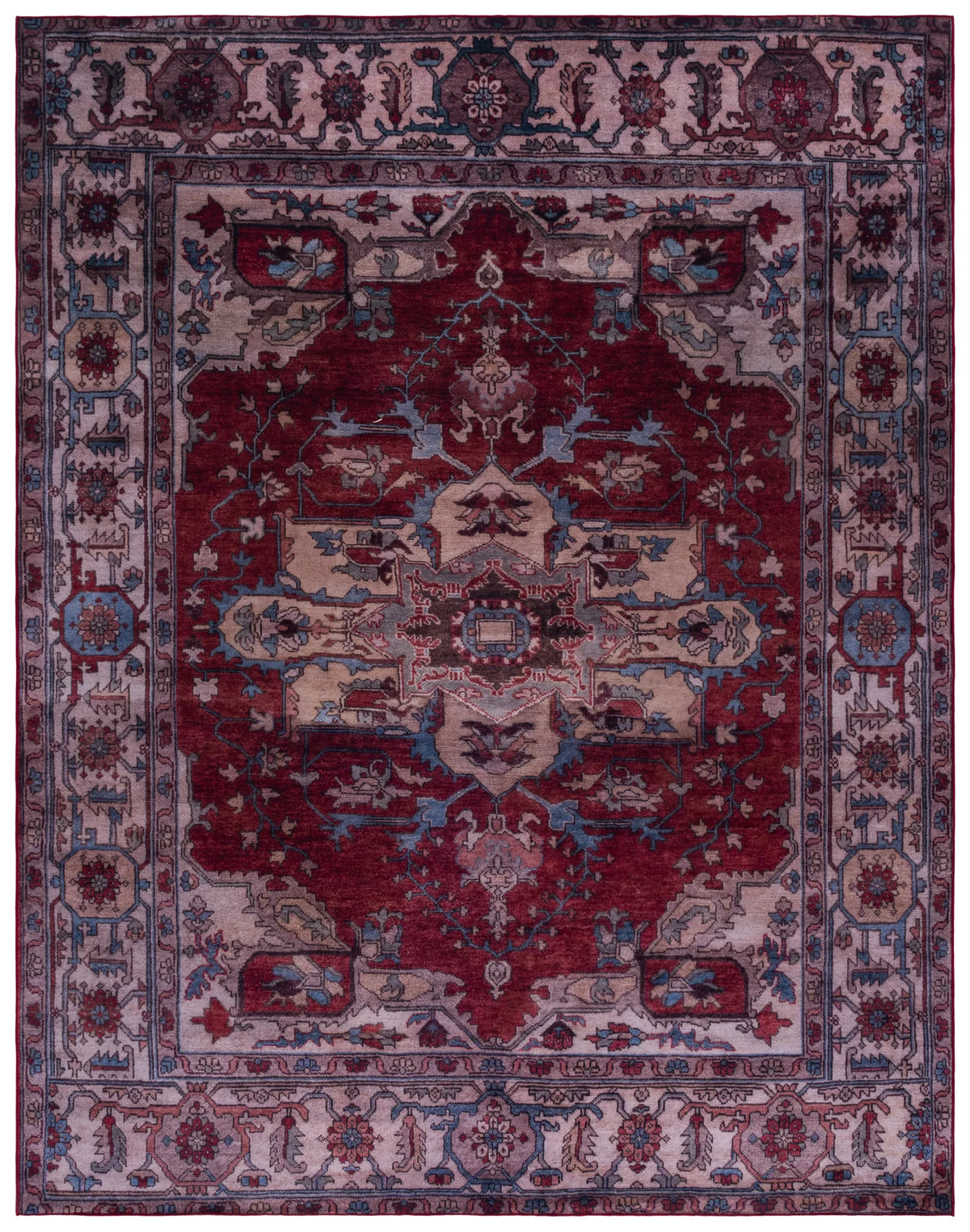 Safavieh Tucson 10'-0" x 14'-0" Rug in Red / Beige