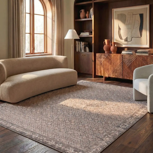 Safavieh Restoration Vintage 8'-0" x 10'-0" Rug in Grey / Ivory