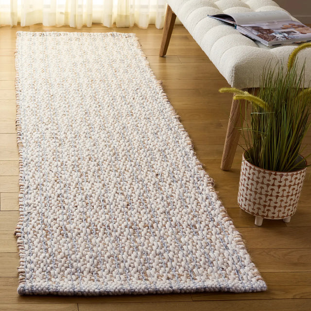 Safavieh Natural Fiber 2'-3" x 8'-0" Rug in Natural / Light Blue
