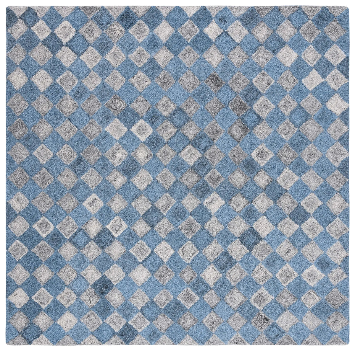 Safavieh Abstract 7'-0" x 7'-0" Rug in Grey / Blue