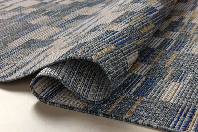Loloi Birch BIR-04 Denim / Gold Rug - pile height