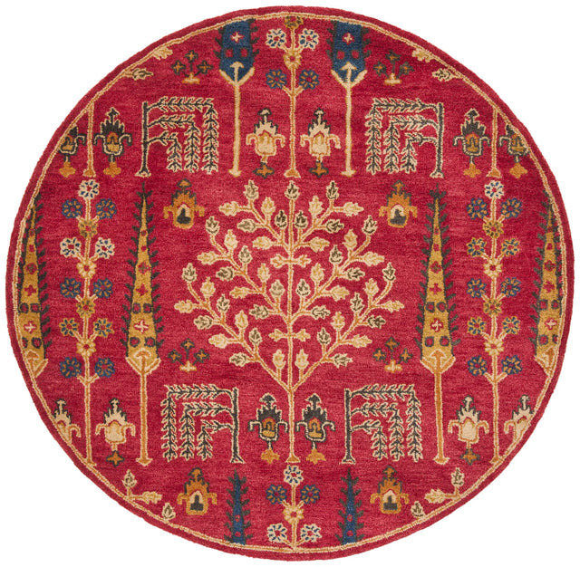 Safavieh Heritage 6'-0" x 6'-0" Rug in Red / Multi