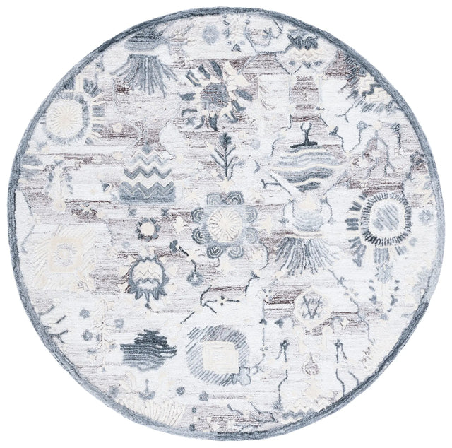 Safavieh Glamour 6'-0" x 6'-0" Rug in Light Brown / Grey