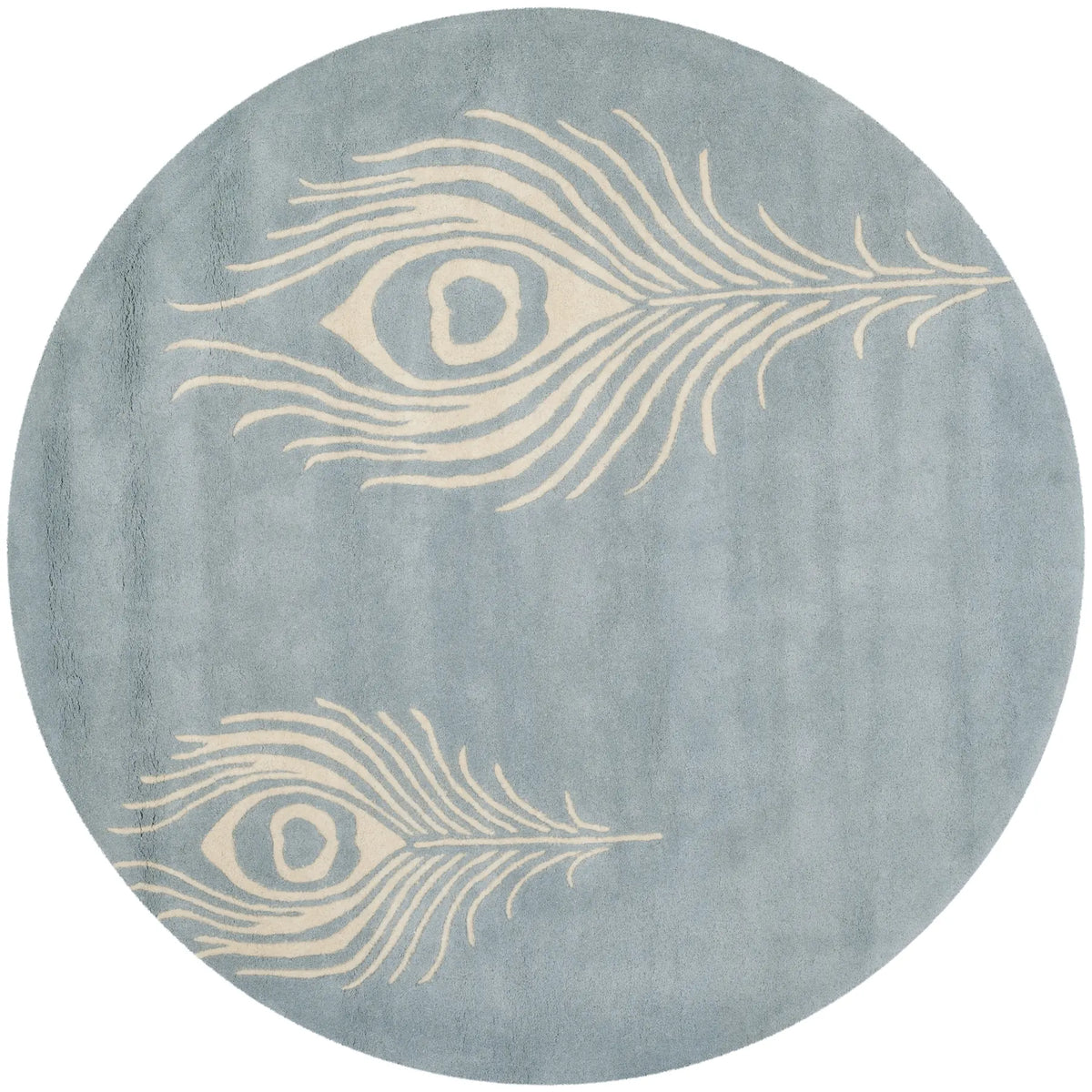 Safavieh Soho 6'-0" x 6'-0" Rug in Light Blue / Ivory