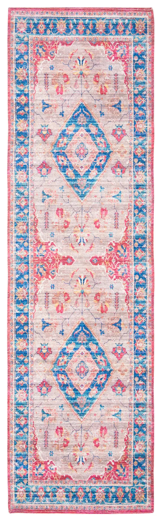 Safavieh Saffron 2'-3" x 8'-0" Rug in Rust / Ivory