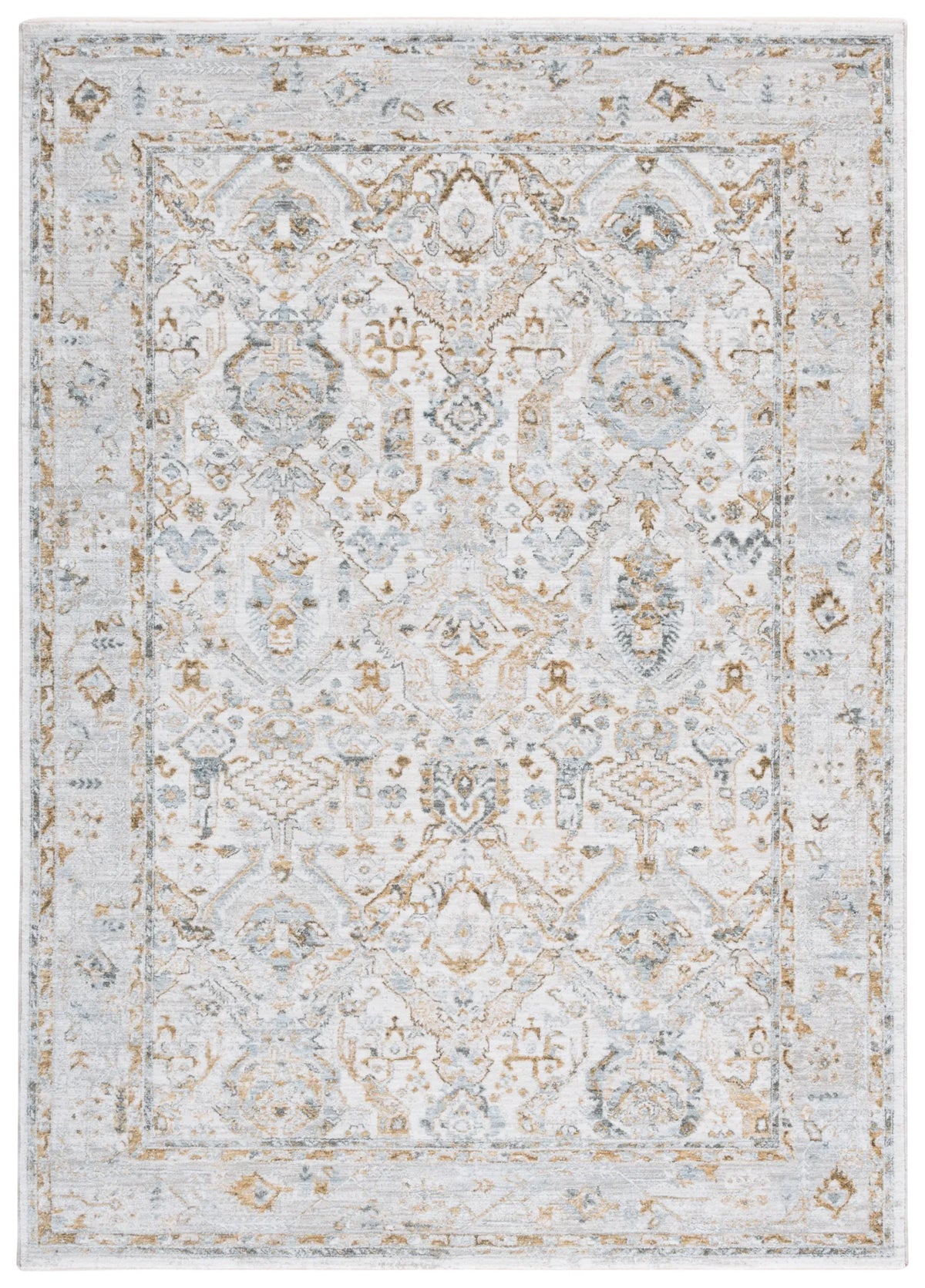 Safavieh Hamilton 4'-0" x 6'-0" Rug in Grey / Blue